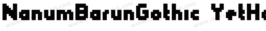NanumBarunGothic YetHangul YetHangu字体转换
